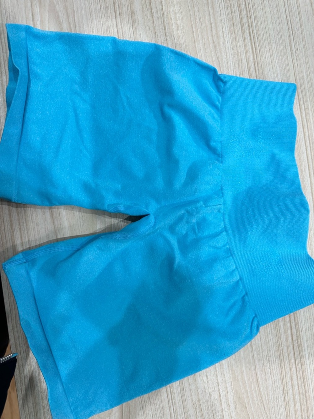 NVGTN Women's High-Waist Bike Shorts in Turquoise Blue
